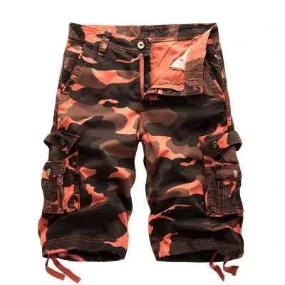 2025 Military Camouflage Cargo Shorts For Men Multi Pocket Army Casual Bermuda Shorts Summer Fashion