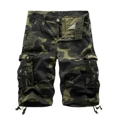 2025 Military Camouflage Cargo Shorts For Men Multi Pocket Army Casual Bermuda Shorts Summer Fashion