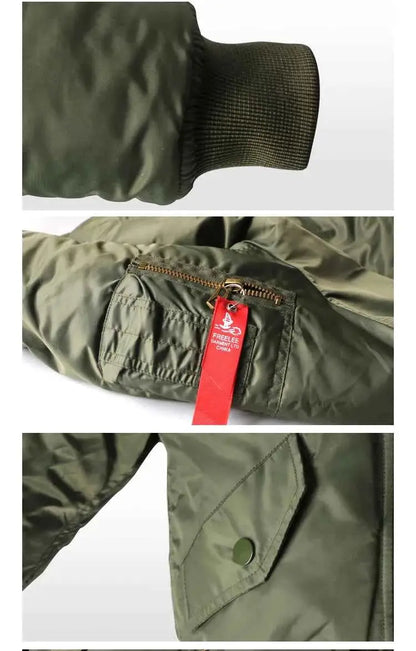 Yesars Kids Winter Jacket MA1 Bomber Flight Coat For Boys 2T To 12T Warm Windproof Waterproof Outerwear