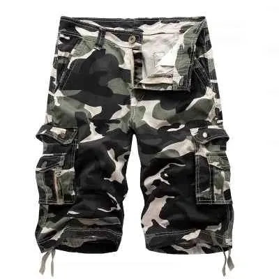2025 Military Camouflage Cargo Shorts For Men Multi Pocket Army Casual Bermuda Shorts Summer Fashion