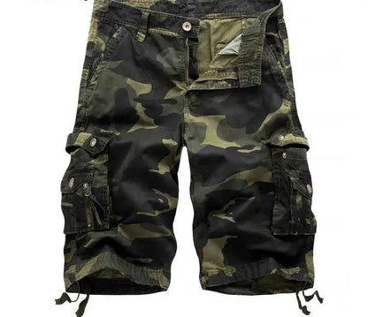 2025 Military Camouflage Cargo Shorts For Men Multi Pocket Army Casual Bermuda Shorts Summer Fashion