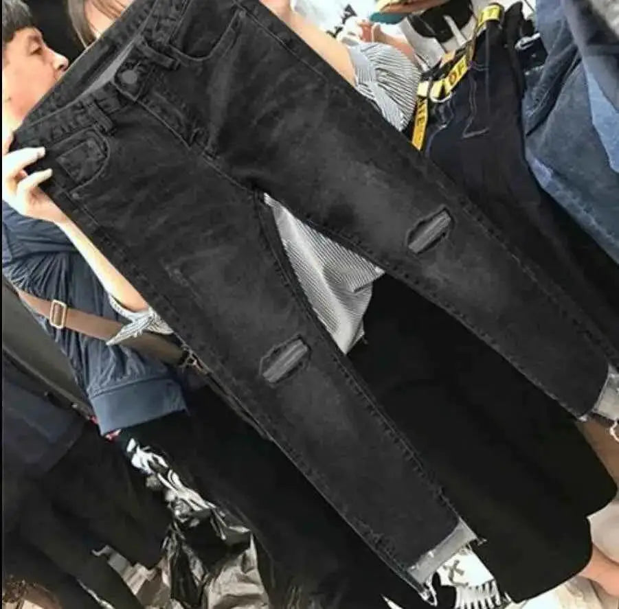 Women Denim Skinny Jeans Ripped Jeans Trendy Denim Trousers TeenStylo Casual Everyday Wear