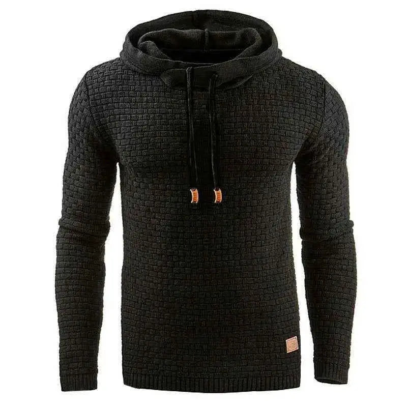 2021 New Men Tracksuit Hooded Sweatshirt and Pants Set Solid Color Casual Sportswear S to 5XL Plus Size