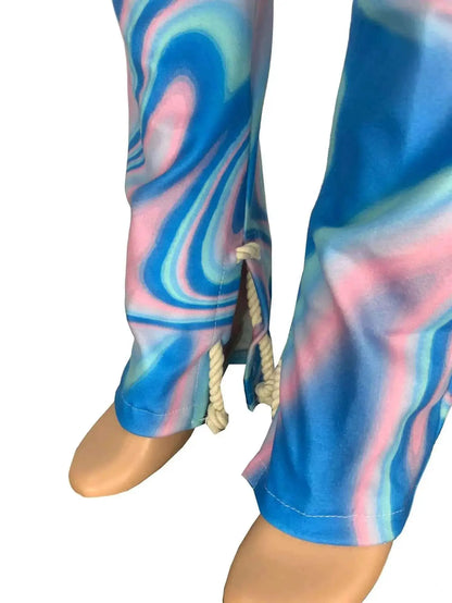 Women's Red Cargo Joggers Sweatpants High Waist Harajuku Streetwear Goth Trousers