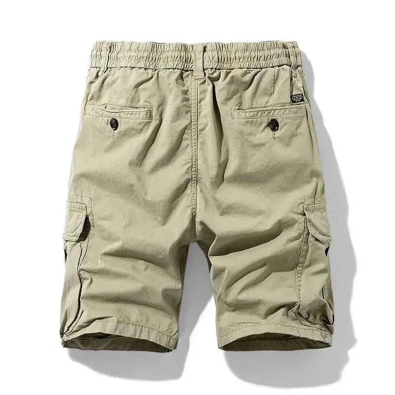 Men's Summer Cargo Shorts Cotton Breathable Quick Dry Multi Pocket Hip Hop Style Casual Shorts