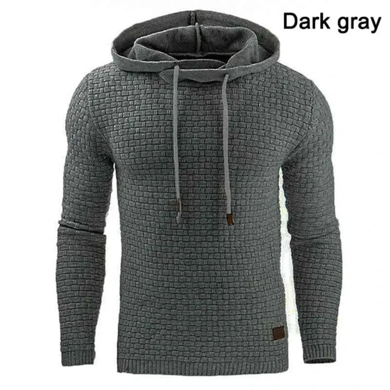 2021 New Men Tracksuit Hooded Sweatshirt and Pants Set Solid Color Casual Sportswear S to 5XL Plus Size