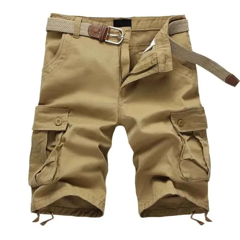 Mens Shorts 2025 Fashion Plaid Beach Shorts Casual Camo Camouflage Military Bermuda Cargo Overalls