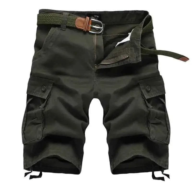 Mens Shorts 2025 Fashion Plaid Beach Shorts Casual Camo Camouflage Military Bermuda Cargo Overalls