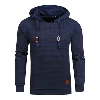 2021 New Men Tracksuit Hooded Sweatshirt and Pants Set Solid Color Casual Sportswear S to 5XL Plus Size