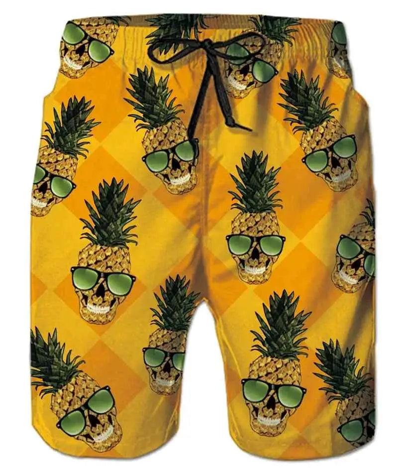 Funny Animal Dinosaur Beach Shorts For Men 3D Printed Surf Board Shorts Summer Hawaii Swim Trunks