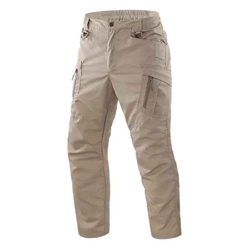 Men City Cargo Pants With Multi Pocket Design Waterproof Wear Resistant Quick Dry Trousers For Casual Training
