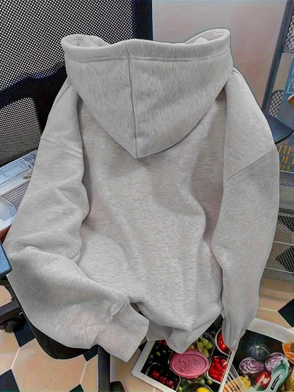 Relaxed Fit Women's Hoodie New York USA Lettering Pullover Sweatshirt Casual Hip Hop Harajuku Unisex