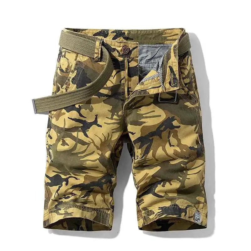 New Summer Men Cargo Camouflage Shorts Cotton Beach Multi Pocket Casual Jogger Shorts For Spring Dropshipping