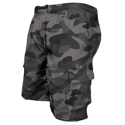 Mens Camouflage Cargo Shorts Loose Fit Knee Length Casual Outdoor Summer Shorts For Men