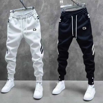 2024 New Men Joggers Autumn Winter Sweatpants Drawstring Casual Workout Cotton Sports Trousers Clothing