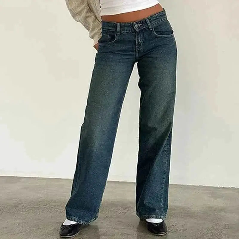Women Loose High Waist Straight Leg Pants For Casual Everyday Wear By TeenStylo Comfortable Fit And Easy Movement