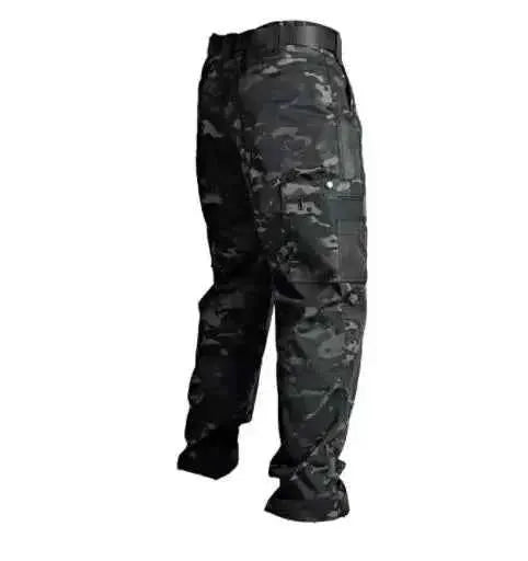 Men's Tactical Waterproof Cargo Pants Multi Pocket Combat Trousers For Outdoor Wear Resistant