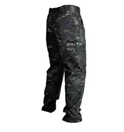 Men's Tactical Waterproof Cargo Pants Multi Pocket Combat Trousers For Outdoor Wear Resistant