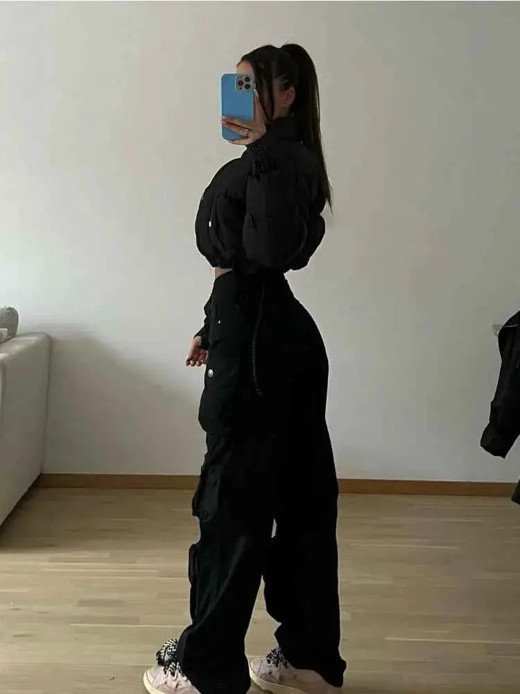 Taruxy Cargo Pants For Women With Multiple Pockets Loose Fit High Waist Baggy Streetwear Sweatpants Trousers