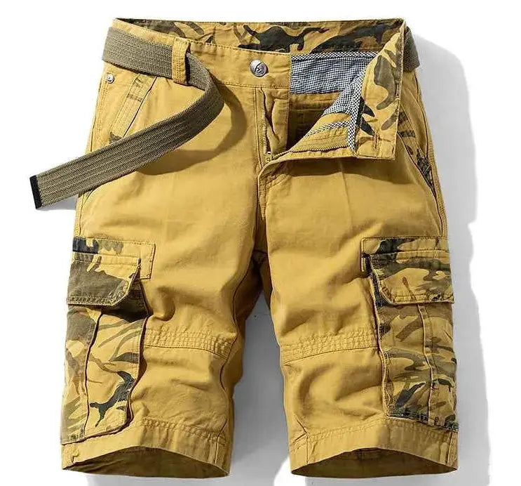New Summer Men Cargo Camouflage Shorts Cotton Beach Multi Pocket Casual Jogger Shorts For Spring Dropshipping