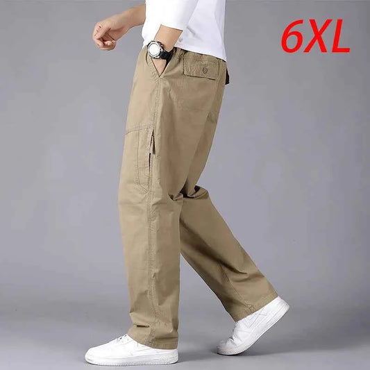 Mens 6XL Plus Size Cargo Pants Military Style Jogger Pants Trousers For Men Sports Pants 2022