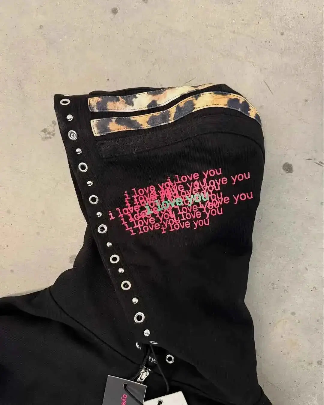 Eyehategarment Street Hoodie Harajuku Leopard Print Unisex Streetwear Sweatshirt TeenStylo