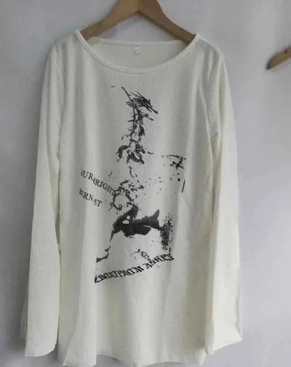 Y2K Tee Streetwear Harajuku Vintage Graphic T Shirt For Women Japanese Cute Top Fairycore Aesthetic Grunge
