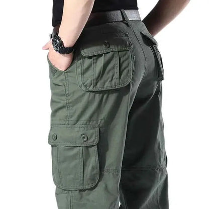 Men's Tactical Cargo Pants Camo Loose Fit Straight Leg Casual Sportswear Trousers