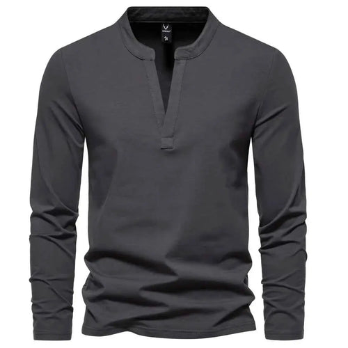 New Autumn Fashion Mens Polo Shirt Solid Color Long Sleeve Slim Fit Cotton Casual Hip Hop Top Shirts 5XL