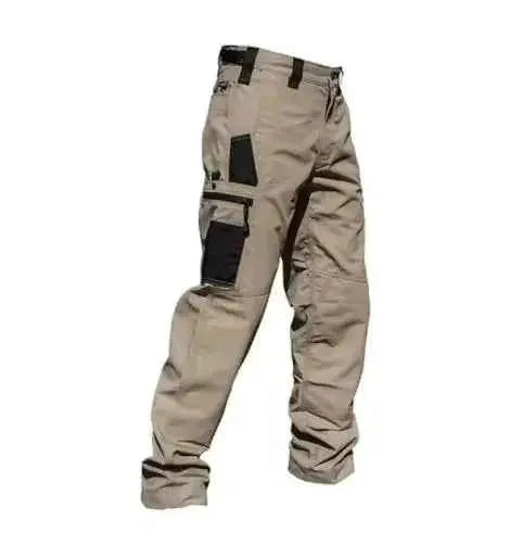 Men's Tactical Waterproof Cargo Pants Multi Pocket Combat Trousers For Outdoor Wear Resistant