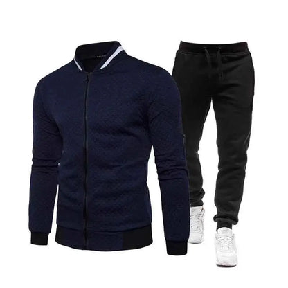 2026 New Mens Tracksuit Set Fashion Jogging Suit For Men Spring Autumn Long Sleeve Baseball Jacket Sportswear Outfit