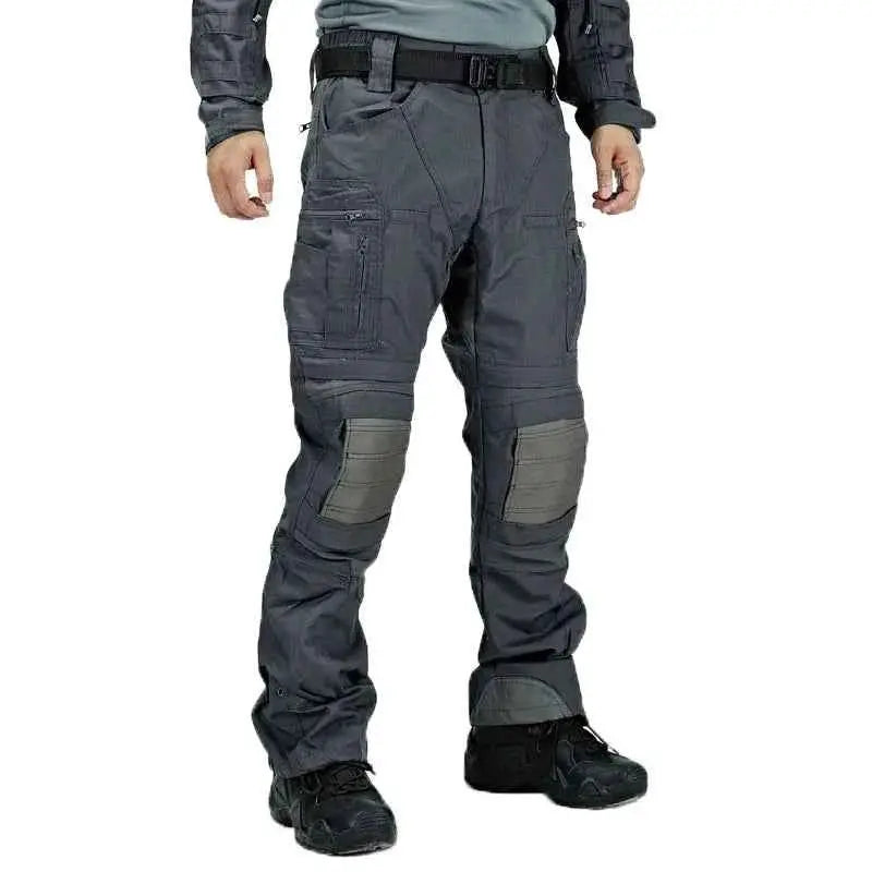 Waterproof Tactical Cargo Pants For Men Outdoor Multi Pocket Hiking Wear Resistant Military Style Trousers