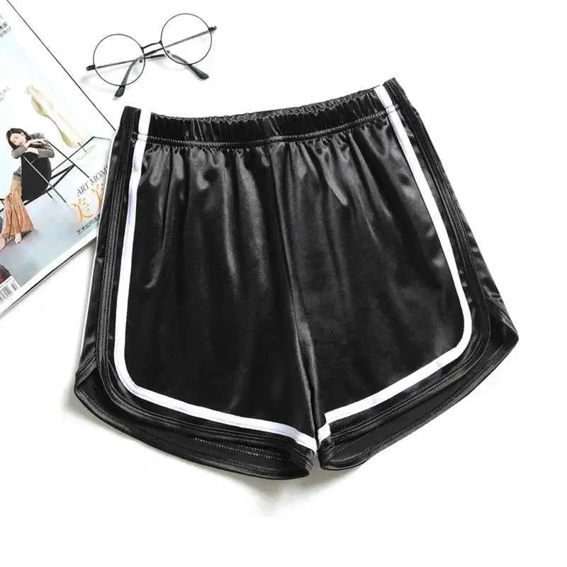 Summer Women Sleep Shorts Satin Pajama Shorts For Women Y2K Style Pajama Pants Satin Bottoms Pyjama
