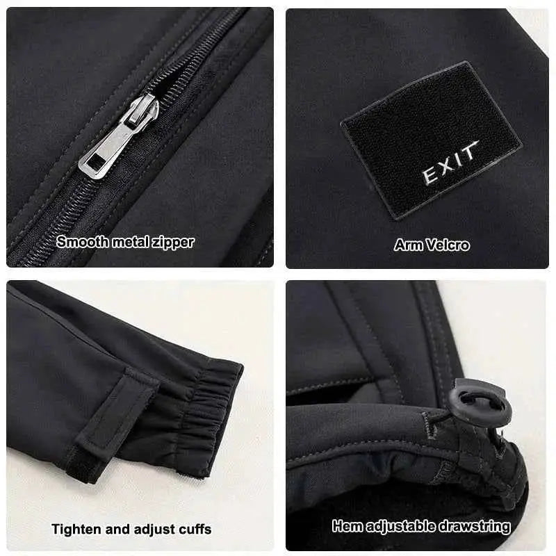 Men Winter Autumn Tracksuit 2 Piece Set Jacket And Pants Sportswear Sweat Suit Brand Fashion