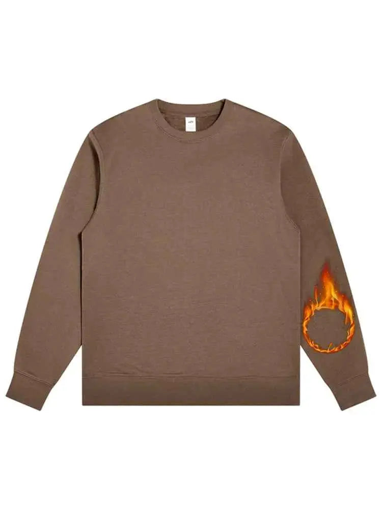 Oversized Green Mint Sweatshirt For Women Basic Winter Warm Fleece Lined Option TeenStylo