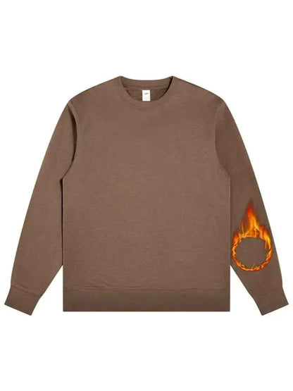 Oversized Green Mint Sweatshirt For Women Basic Winter Warm Fleece Lined Option TeenStylo