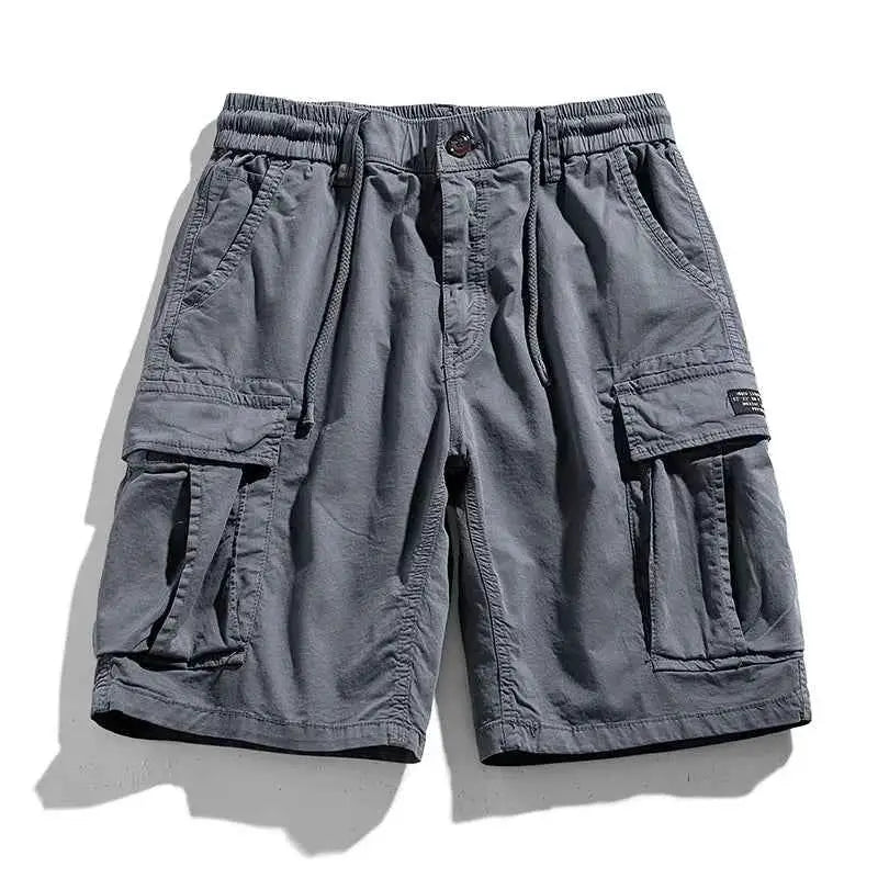 Men's Summer Cargo Shorts Cotton Breathable Quick Dry Multi Pocket Hip Hop Style Casual Shorts