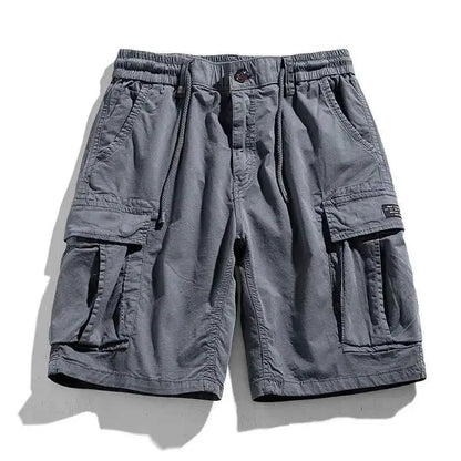 Men's Summer Cargo Shorts Cotton Breathable Quick Dry Multi Pocket Hip Hop Style Casual Shorts