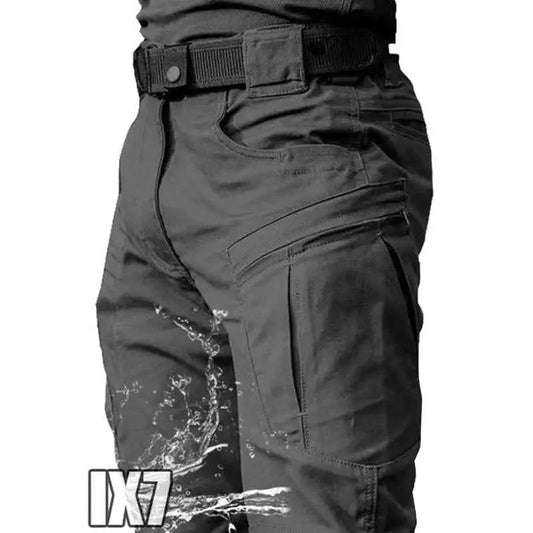 Men City Cargo Pants With Multi Pocket Design Waterproof Wear Resistant Quick Dry Trousers For Casual Training