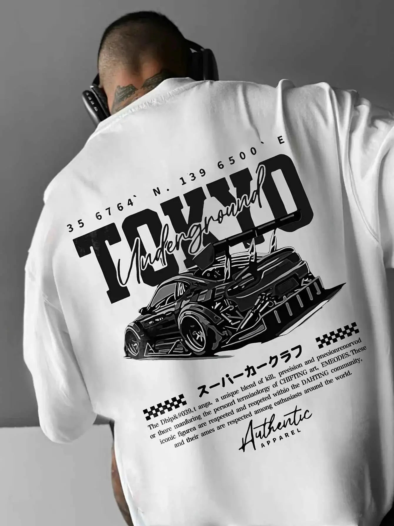Mens Racing Car Graphic T Shirt Short Sleeve Round Neck Loose Fit Casual Tee For Spring Summer