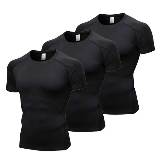Men Quick Dry Compression Shirt For Workout Athletes Base Layer Undershirt For Running Basketball Training