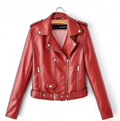 Fall New Style Slim Fit Zipper Embroidered Suede Jacket For Women Short Style Leather Coat