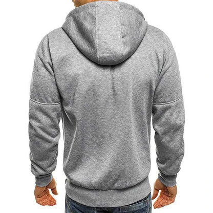 Men's Hoodies Sweatshirts Zip Up Hoodie Tracksuit Solid Long Sleeve Hooded Sweatshirt Spring Autumn Casual M-4XL Hoody