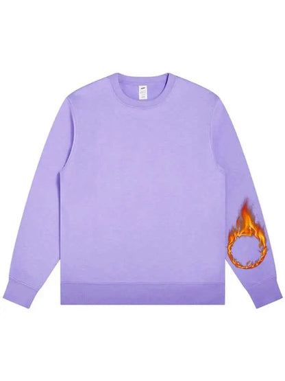 Oversized Green Mint Sweatshirt For Women Basic Winter Warm Fleece Lined Option TeenStylo