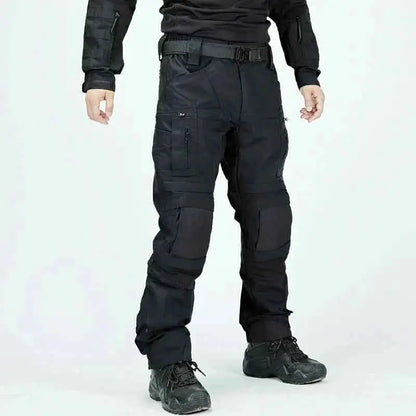 Waterproof Tactical Cargo Pants For Men Outdoor Multi Pocket Hiking Wear Resistant Military Style Trousers