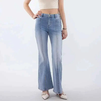 Denim Pants For Women Wide Leg Jeans High Rise Comfort Fit Soft Stretch Fabric Everyday Wear TeenStylo