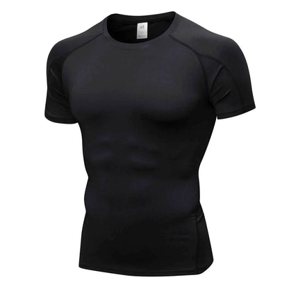 Men Quick Dry Compression Shirt For Workout Athletes Base Layer Undershirt For Running Basketball Training