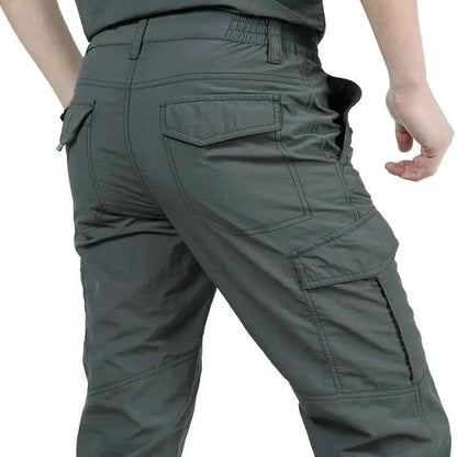 Outdoor Waterproof Tactical Cargo Pants For Men Summer Casual Breathable Quick Dry Military Army Long Trousers