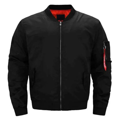 MA 1 Flight Bomber Jacket For Men Waterproof Winter Coat Casual Zipper Plus Size 8XL