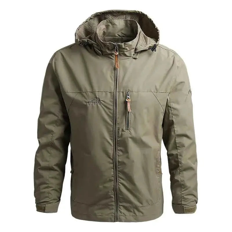Men Winter Jacket Waterproof Hooded Windbreaker For Hiking Camping Outdoor Outerwear 2024